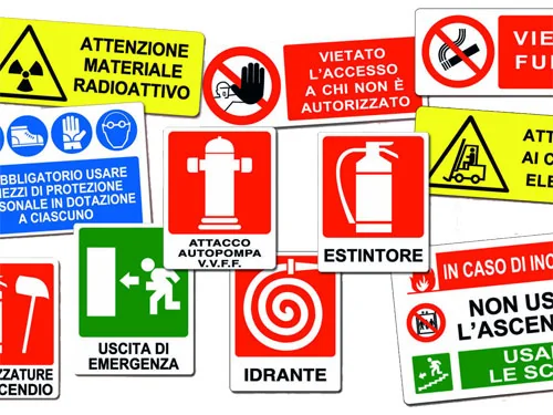 Segnaletica ed antinfortunistica